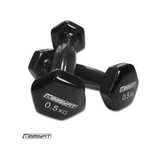 Hantel winylowy do fitnessu 0.5 kg EasyFit czarny