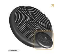Poduszka sensomotoryczna z wypustkami EasyFit Balance Cushion-A czarna
