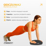 Poduszka sensomotoryczna z wypustkami EasyFit Balance Cushion-A czarna