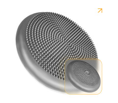 Poduszka sensomotoryczna z wypustkami EasyFit Balance Cushion-A szara