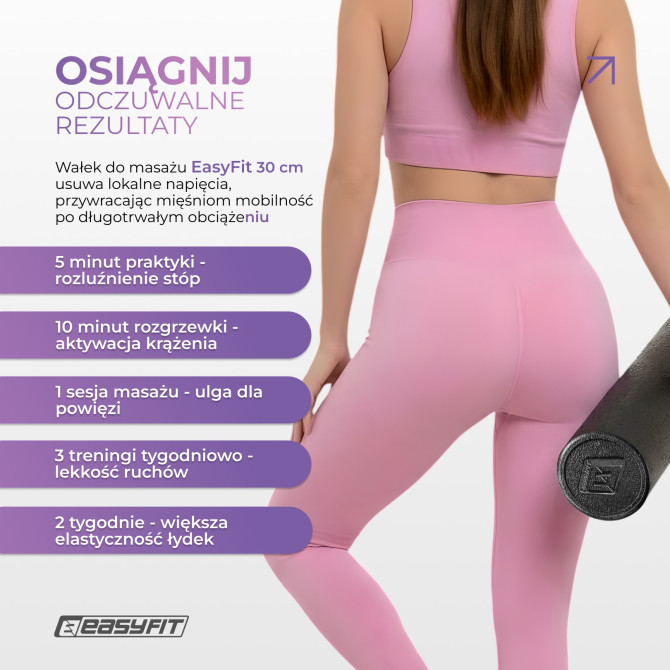 Roller do masażu EasyFit PolyFoam Roller EPP 30 cm