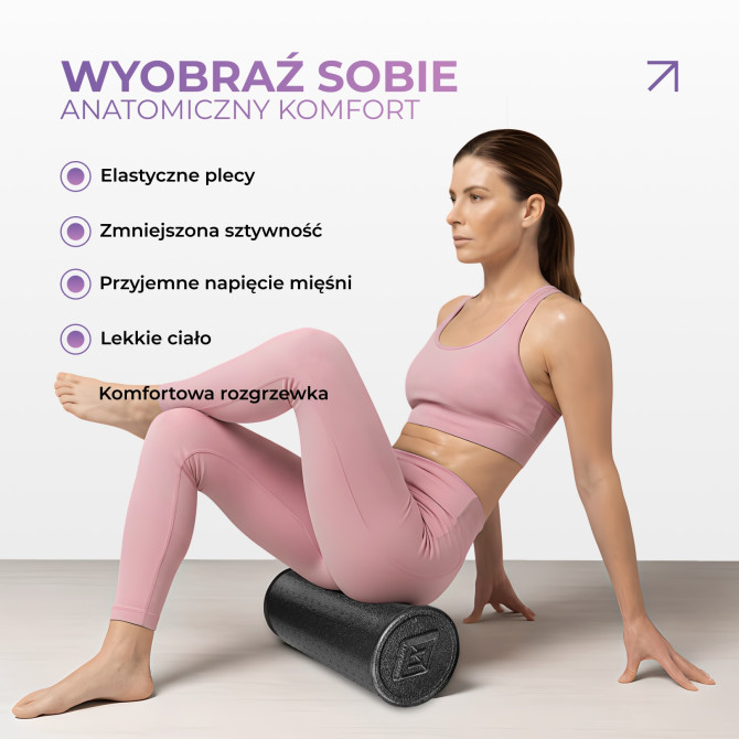 Roller do masażu EasyFit PolyFoam Roller EPP 45 cm