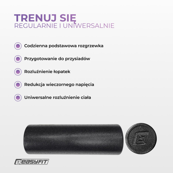 Roller do masażu EasyFit PolyFoam Roller EPP 45 cm