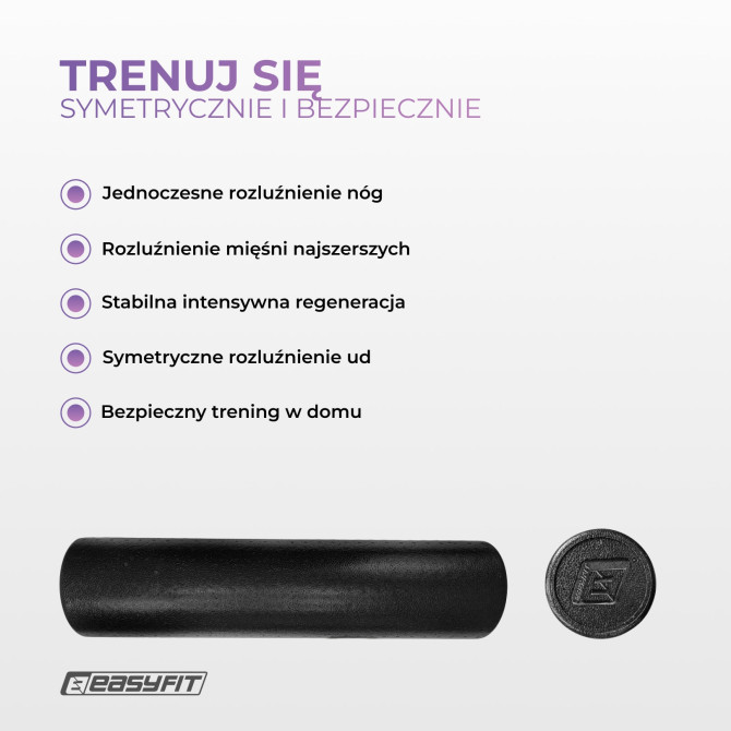 Roller do masażu EasyFit PolyFoam Roller EPP 60 cm