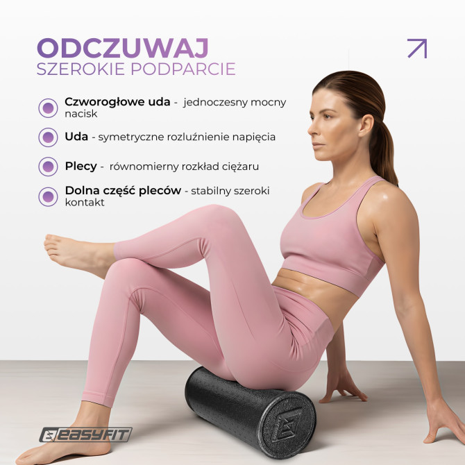 Roller do masażu EasyFit PolyFoam Roller EPP 60 cm