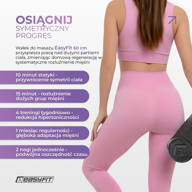 Roller do masażu EasyFit PolyFoam Roller EPP 60 cm