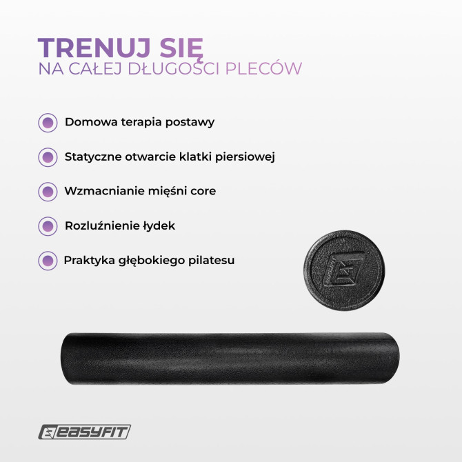 Roller do masażu EasyFit PolyFoam Roller EPP 90 cm