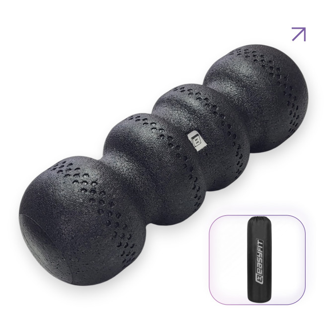 Roller do masażu EasyFit SlateShaper 45 cm czarny