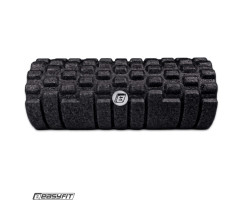 Roller do masażu z wypustkami EasyFit Grid Roller EPP 33x14 cm czarny