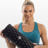 Roller do masażu z wypustkami EasyFit Grid Roller EPP 33x14 cm czarny