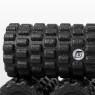 Roller do masażu z wypustkami EasyFit Grid Roller EPP 33x14 cm czarny