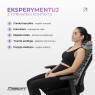 Mata do akupresury EasyFit z poduszką + pokrowiec szara z czarnym
