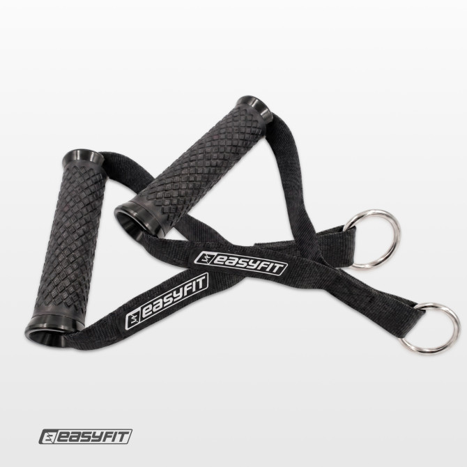 Uchwyty do wyciągu EasyFit TPR dla taśm i gum oporowych czarne