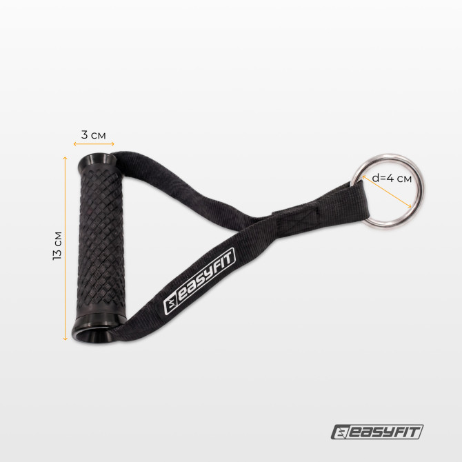 Uchwyty do wyciągu EasyFit TPR dla taśm i gum oporowych czarne