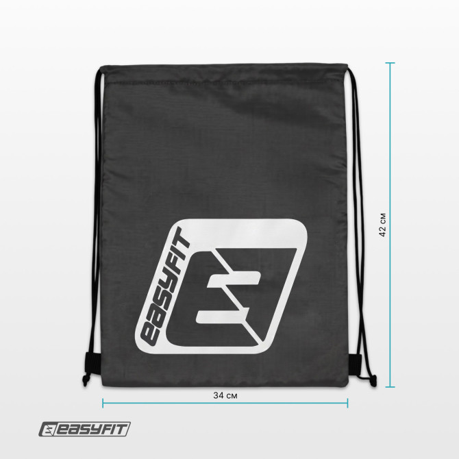 Torba sportowa worek na buty EasyFit 42x34 cm czarna