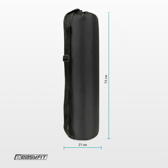 Torba na matę do jogi EasyFit 73x21 cm czarna