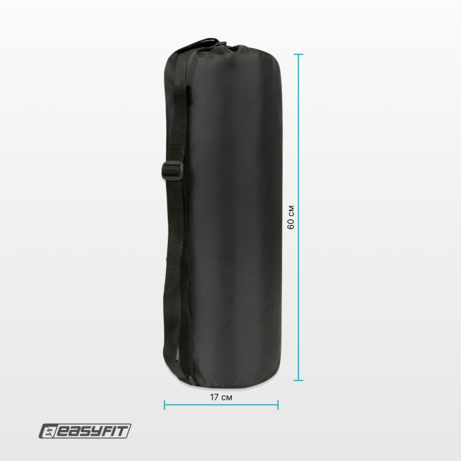 Torba na matę do jogi EasyFit 60x17 cm czarna