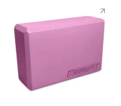 Kostka do jogi EasyFit EVA Różowa
