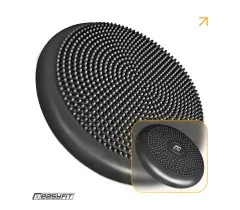 Poduszka sensomotoryczna z wypustkami EasyFit Balance Cushion-A czarna