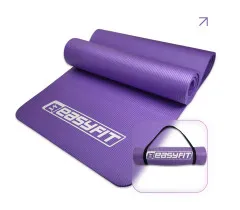 Mata do jogi i fitnessu EasyFit NBR 10 mm fioletowa
