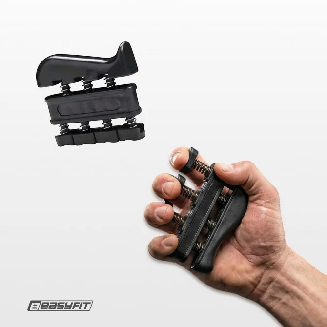 Zestaw ściskaczy do rąk EasyFit GripKit 6 w 1 czarny