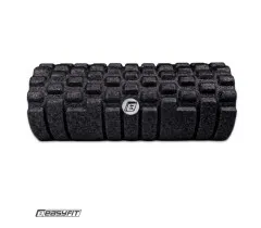 Roller do masażu z wypustkami EasyFit Grid Roller EPP 33x14 cm czarny