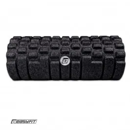 Roller do masażu z wypustkami EasyFit Grid Roller EPP 33x14 cm czarny
