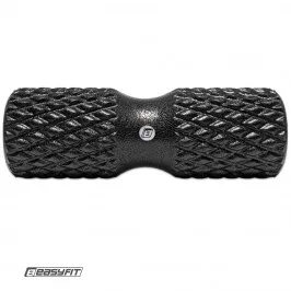 Roller do masażu z wypustkami EasyFit Grid Roller EPP 42x14 cm czarny