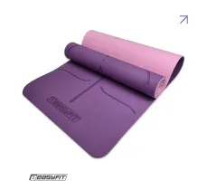 Mata do ćwiczeń i jogi EasyFit Polarity Padma TPE+TC 6 mm fioletowo-różowa